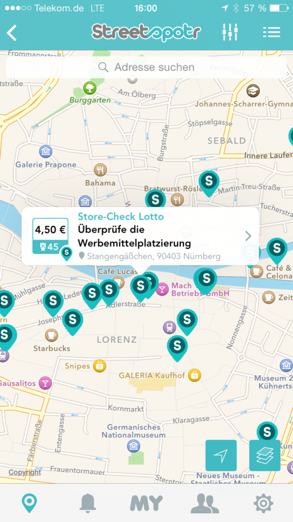 App Screenshot Streetspotr