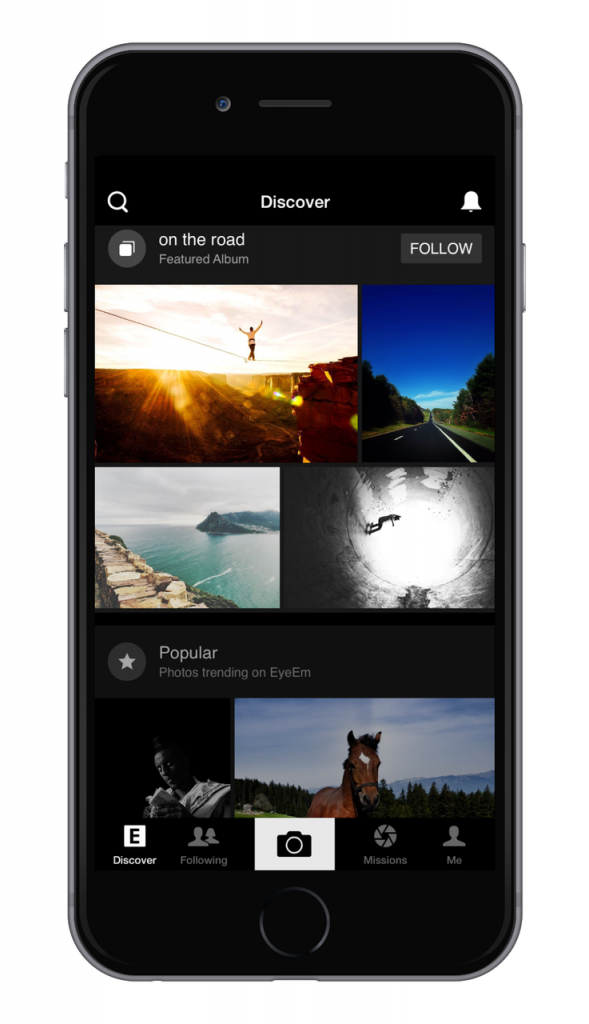iOS Screenshot EyeEm